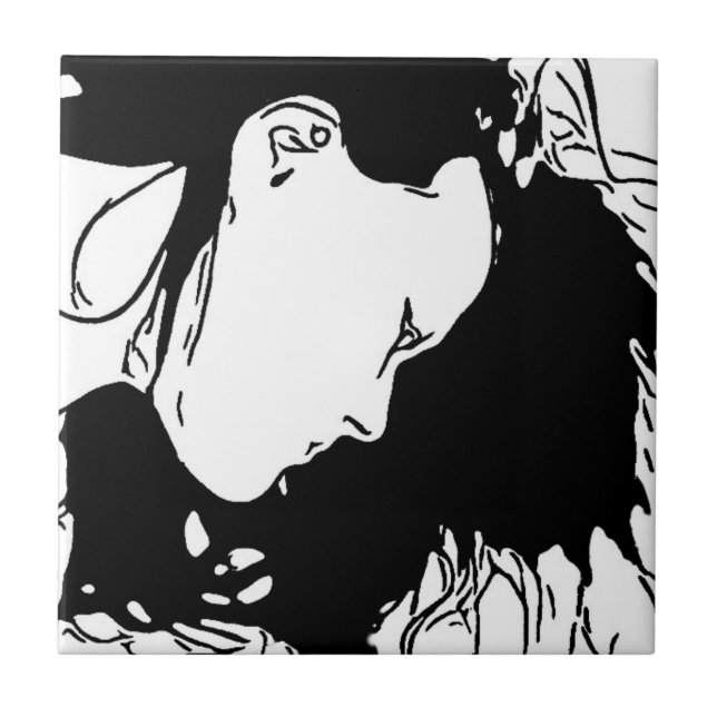 Azulejo Mantenga el pelo hacia atrás (Frente)