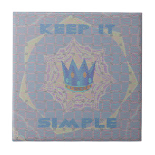 Azulejo Manténgalo Simple: Pastel Royal Clarity Pattern Ar