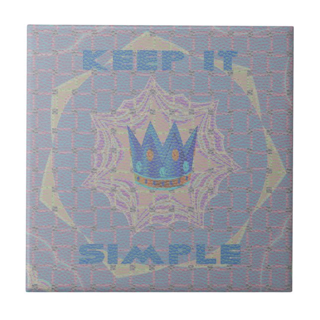 Azulejo Manténgalo Simple: Pastel Royal Clarity Pattern Ar (Frente)