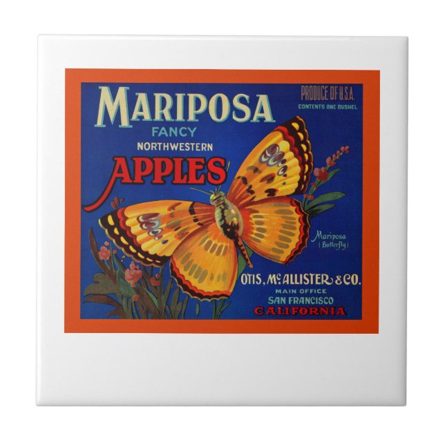Azulejo Manzanas de Mariposa (Frente)