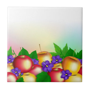 Azulejo Manzanas en Vase