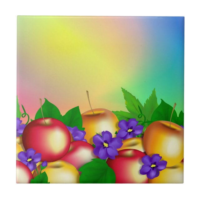 Azulejo Manzanas en Vase (Frente)