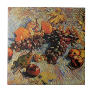 Azulejo Manzanas, Peras, Limones, Uvas por Vincent van Gog