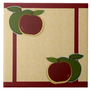 Azulejo Manzanas pintadas (foe/arándano)