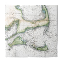 Map Cape Cod, Nantucket, el viñedo de Martha