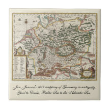 Mapa de Alemania de época del mar Báltico