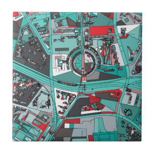 Azulejo Mapa de Berlín, Alemania