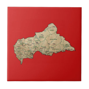 Azulejo Mapa de Centrafrique