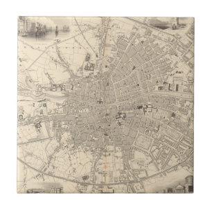 Azulejo Mapa de Dublín, Irlanda
