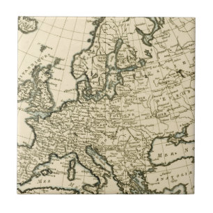 Azulejo Mapa de Europa de Guillaume Raynal
