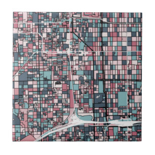 Azulejo Mapa de Kyoto Japón