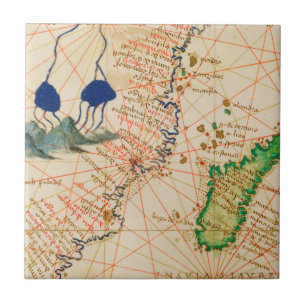 Azulejo Mapa de Madagascar