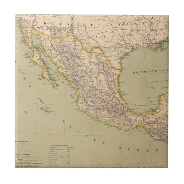 Azulejo Mapa de México (Frente)