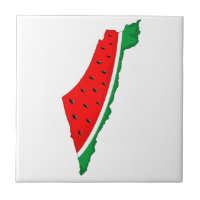 Mapa de Palestina sandía símbolo de la libertad