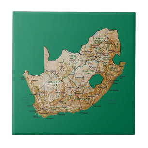Azulejo Mapa de Sudáfrica