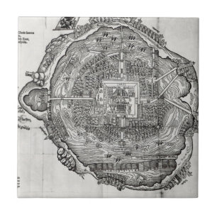 Azulejo Mapa de Tenochtitlan