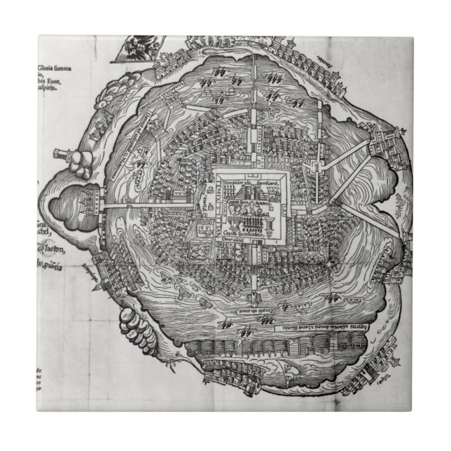 Azulejo Mapa de Tenochtitlan (Frente)