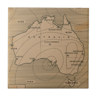 Azulejo Mapa del clima de Australia