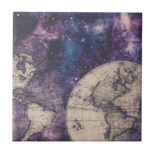 Azulejo Mapa del mundo de la época celestial (3)