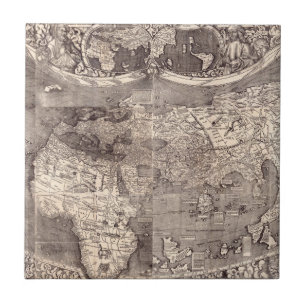 Azulejo Mapa del mundo el   1507