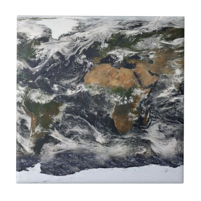 Azulejo Mapa Mundial MODIS (Frente)