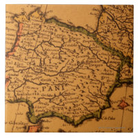 Mapa viejo de España