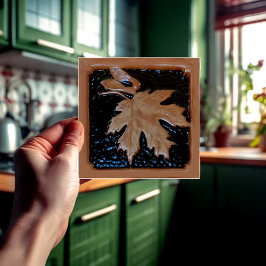 Azulejo Maple leaf Tile Espresso y cobre