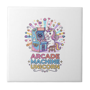 Azulejo Máquina de Arcade de Unicornio Arte de Unicornio L