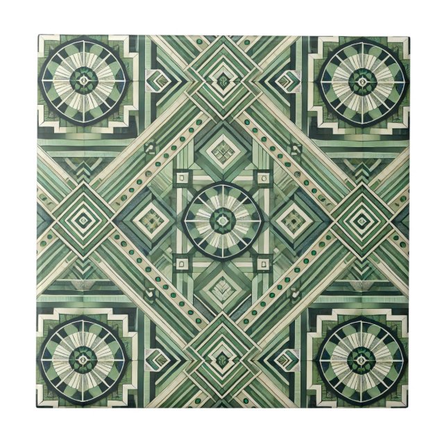 Azulejo Máquina verde (Frente)