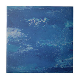 Azulejo Mar Azul cielo de arte abstracto