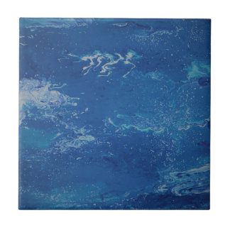 Azulejo Mar Azul cielo de arte abstracto