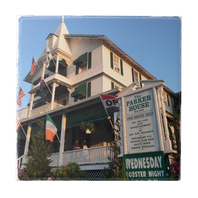 Azulejo Mar ceñido, NJ de la casa de Parker (Frente)