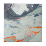 Azulejo Mar polifónico - Beige<br><div class="desc">Mar polifónico II por Victoria Borges. Presenta una multitud de colores aplicados en remolinos,  trazos y manchas.</div>