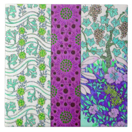 Azulejo Marca floral Art Nouveau Grapevine