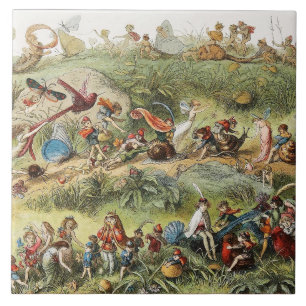 Azulejo Marcha triunfal del rey elfo, hadas, duendes
