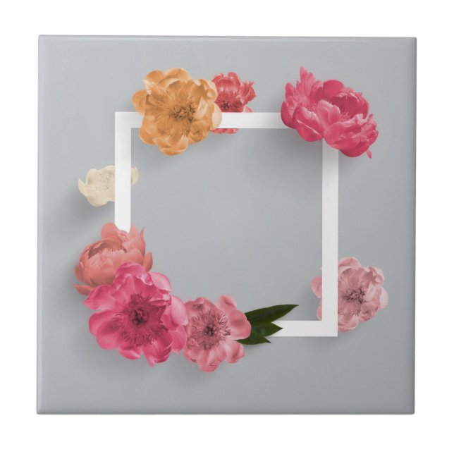 Azulejo Marco de flor (Frente)