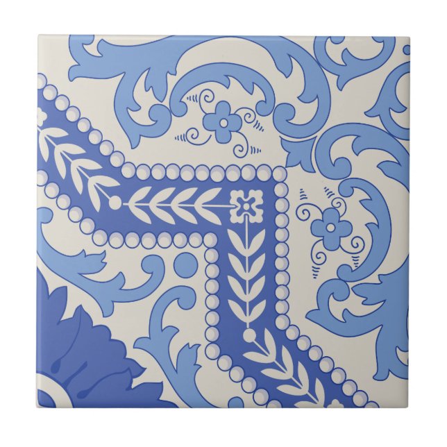 Azulejo Marco de guiño botánico (Frente)