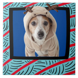 Azulejo Marco fotográfico personalizado de Jack Russell Te