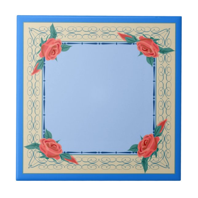 Azulejo marco Rosa (Frente)