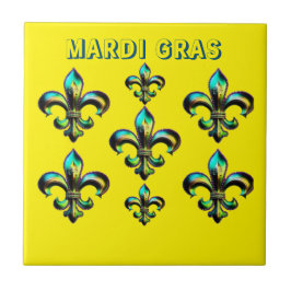 Azulejo Mardi Gras Fleur De Lis