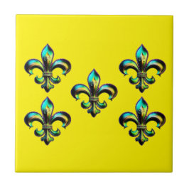 Azulejo Mardi Gras Fleur De Lis