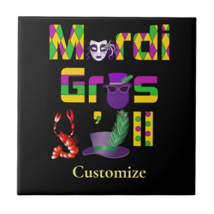 Azulejo Mardi Gras Y'all Thunder_Cove