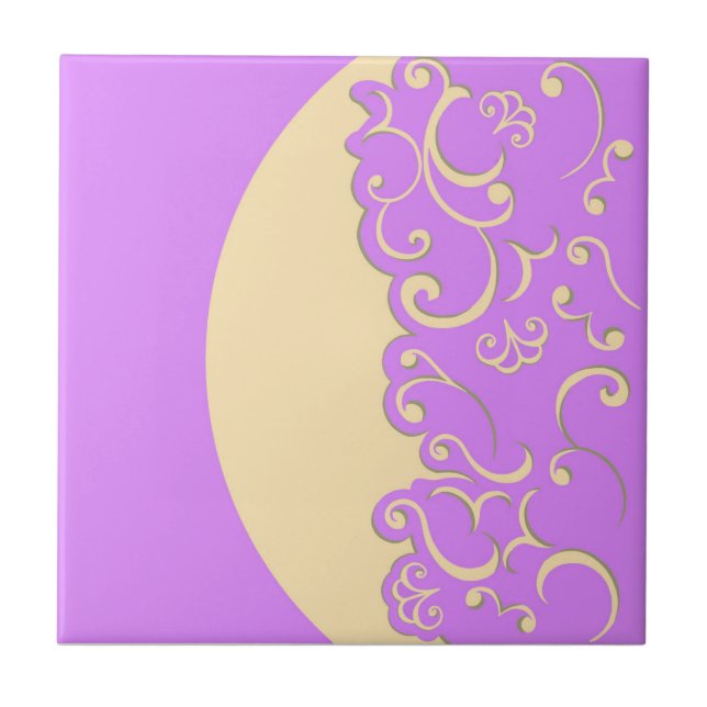 Azulejo Marfil y Lilac (Frente)