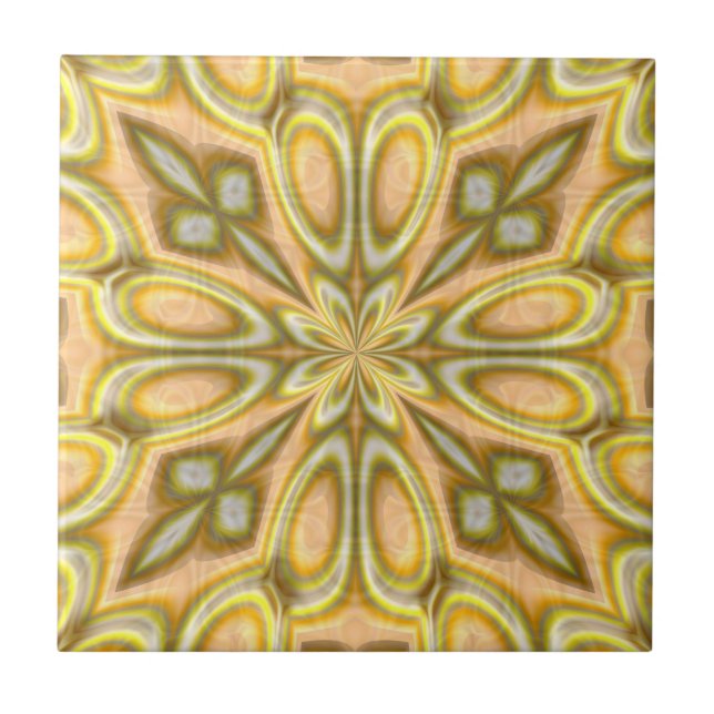 Azulejo Margarita loca de oro (Frente)
