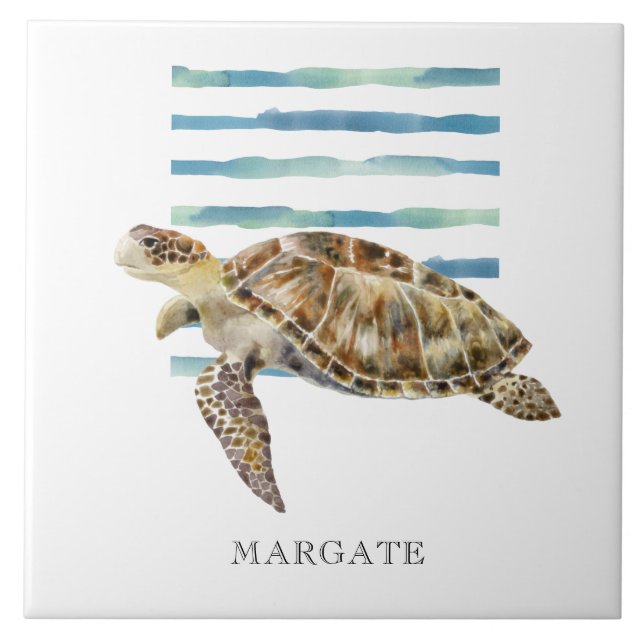 Azulejo MARGATE costero acuático SEA TURTLE Beach (Frente)