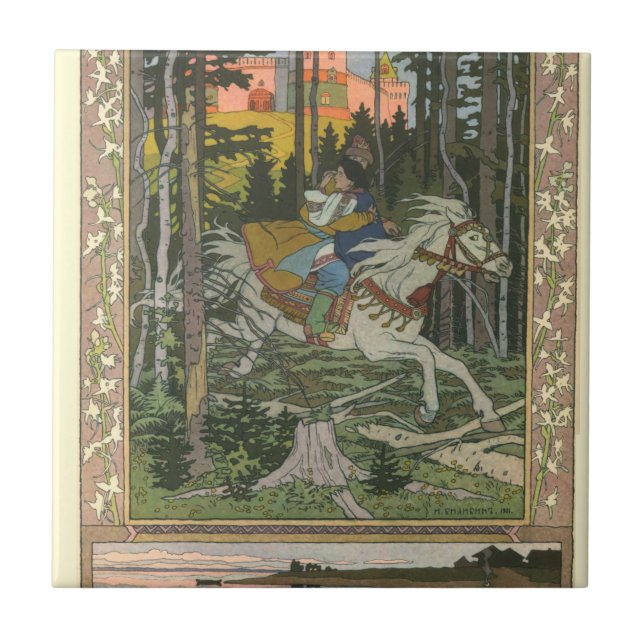 Azulejo Maria Morevna Por Ivan Bilibin (Frente)
