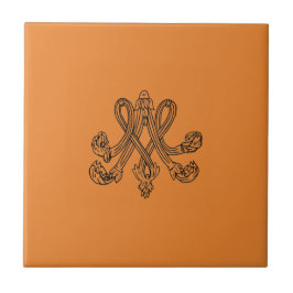 Azulejo Marie Antoinette – Monogramm – Monogram initials
