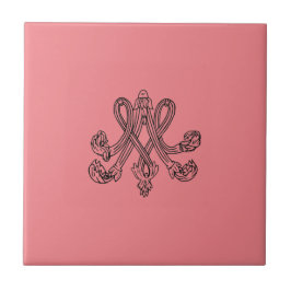 Azulejo Marie Antoinette – Monogramm – Monogram initials