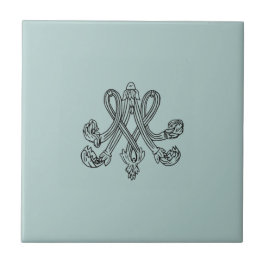 Azulejo Marie Antoinette – Monogramm – Monogram initials