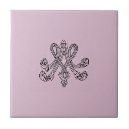Azulejo Marie Antoinette – Monogramm – Monogram initials
